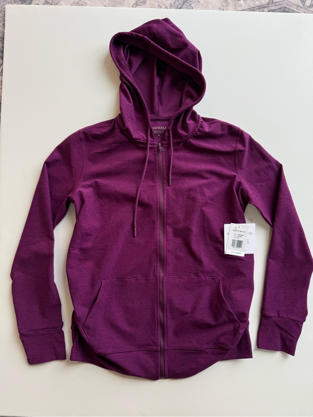 NWT Beyond Yoga Beyond the Bump Zip Up Hoodie Size XS